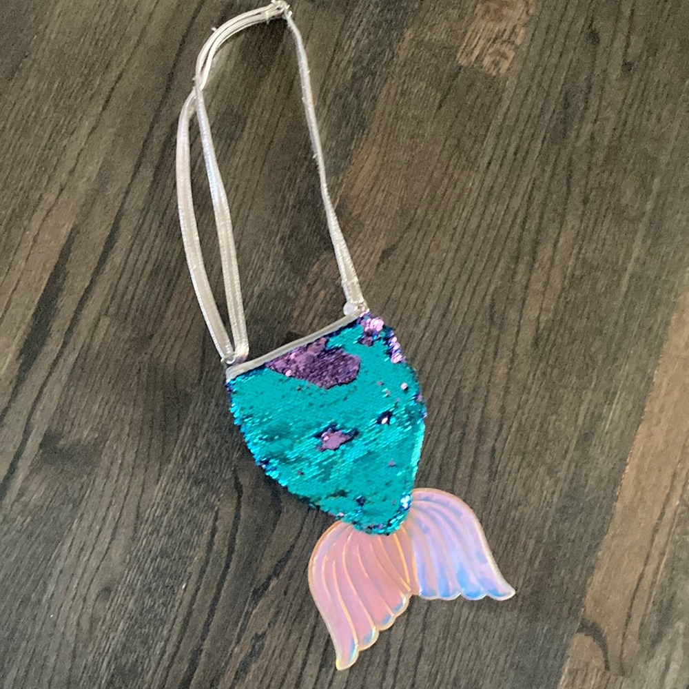 Justice mermaid flipy sequin purse